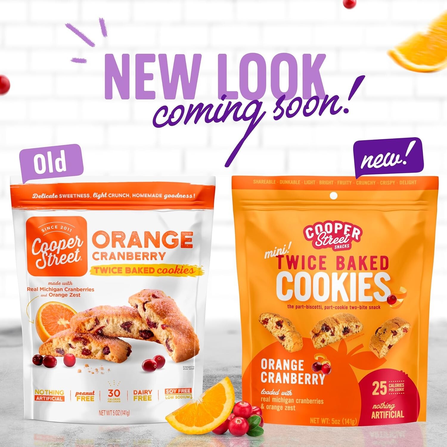 Cooper Street Twice Baked Cookie, Orange Cranberry, Biscotti Style 18oz gallery
