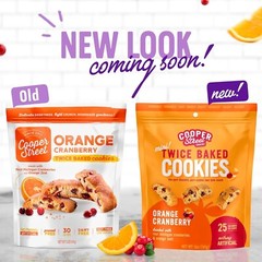 Cooper Street Twice Baked Cookie, Orange Cranberry, Biscotti Style 18oz