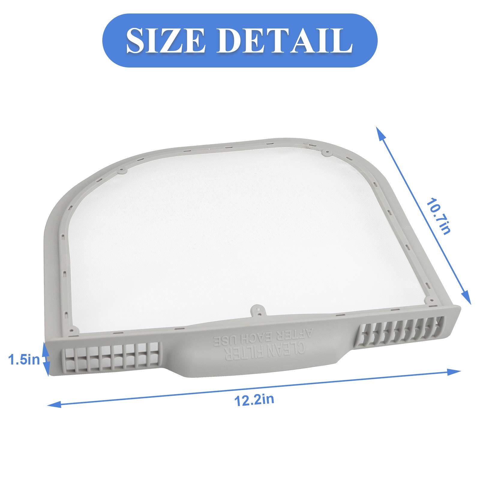 5231EL1001C Dryer Lint Screen Filter Replacement Fit for LG Dlex5170w Dley1201v gallery