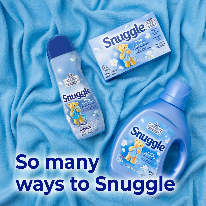 Snuggle Fabric Softener Dryer Sheets, Blue Sparkle, 200 Count gallery