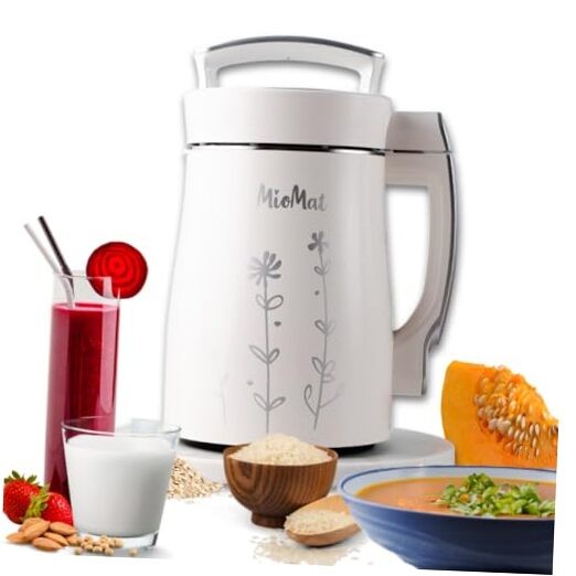 8in1 Plant Based Milk Maker | Make 40oz of Natural Almond Milk, Soy Milk, Oat