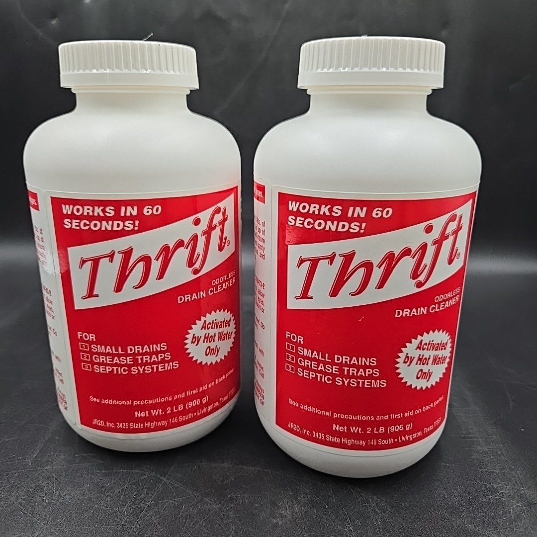 2 Thrift T-200 Alkaline Based Granular Drain Cleaner - 2 Pound (2 lb) gallery