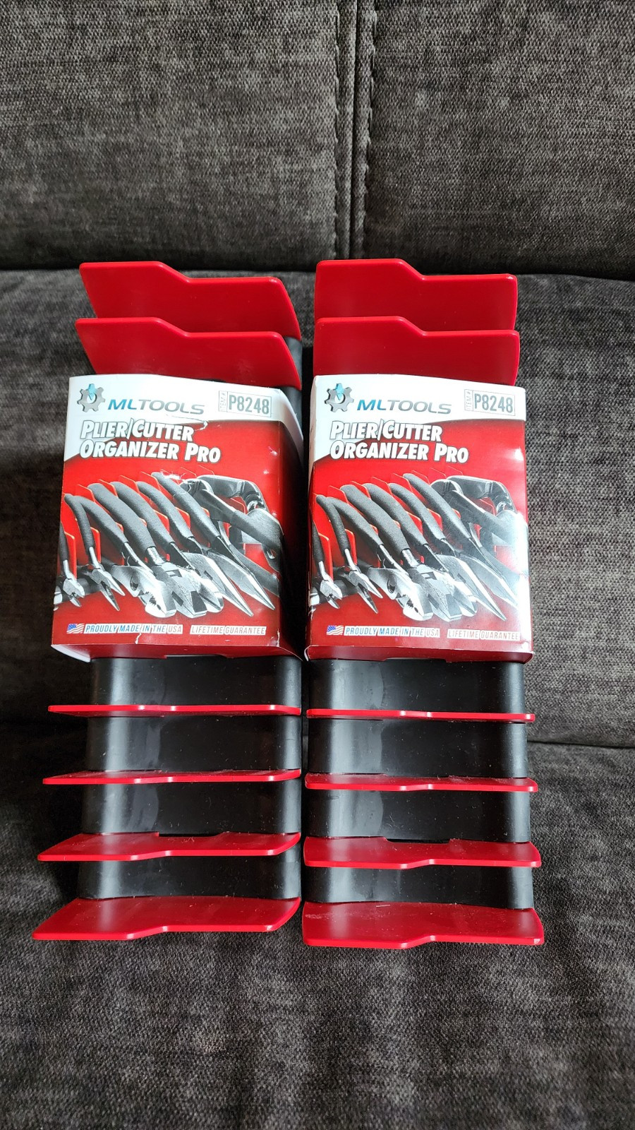 MLTOOLS Plier Rack Pliers Cutters Organizer 2pack Plier Pro P8248 | Made in USA gallery