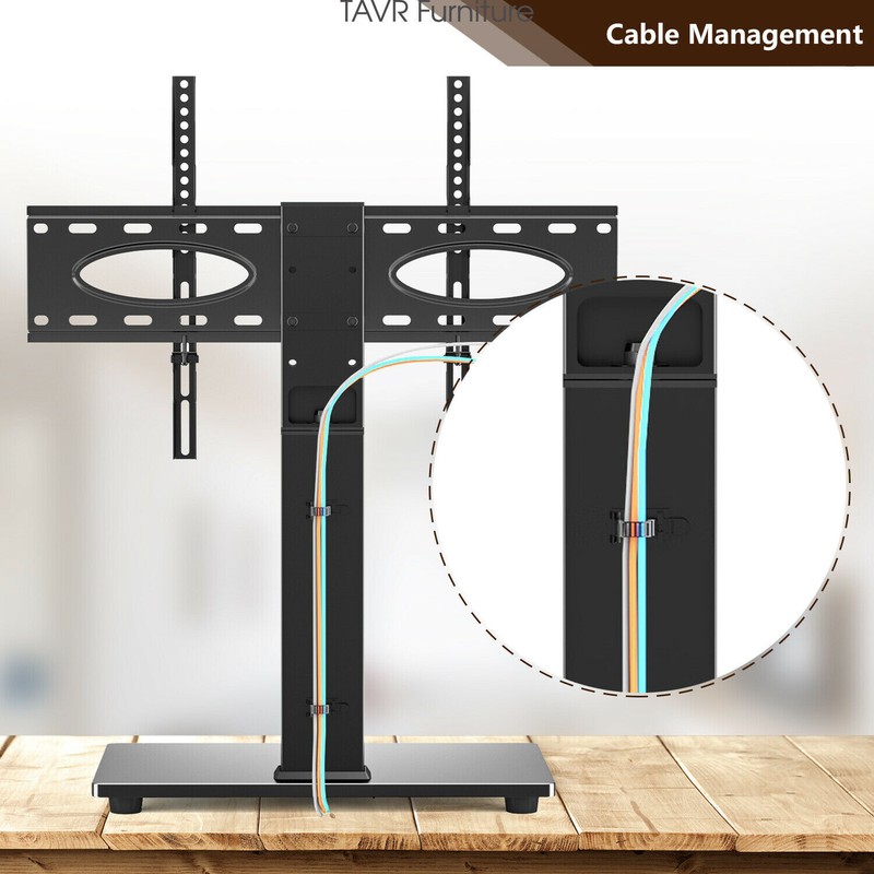 Swivel Tabletop TV Base Stand with Mount for 37 40 45 50 55 60 65 70 inch TV gallery