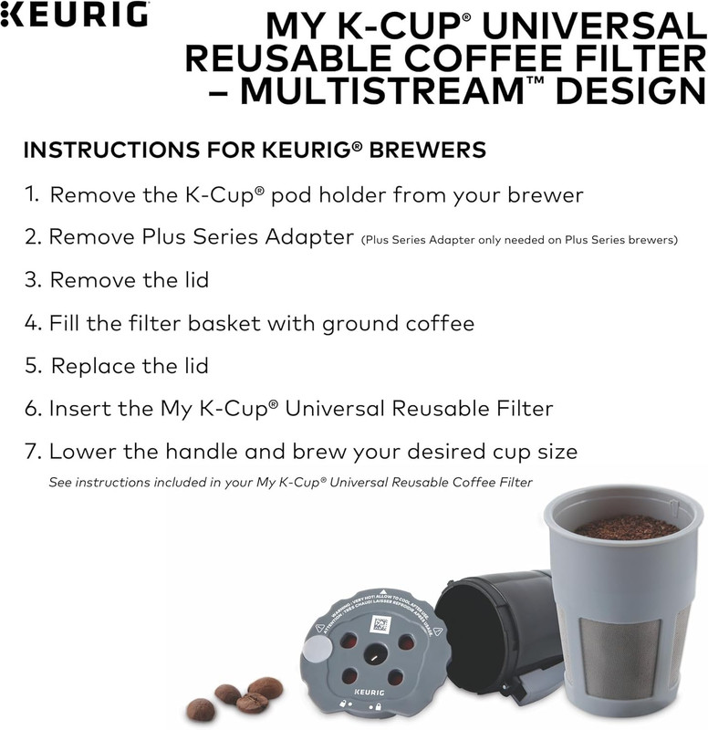 My K-Cup Reusable Filter Multistream Technology - Gray (Packaging May Vary) gallery
