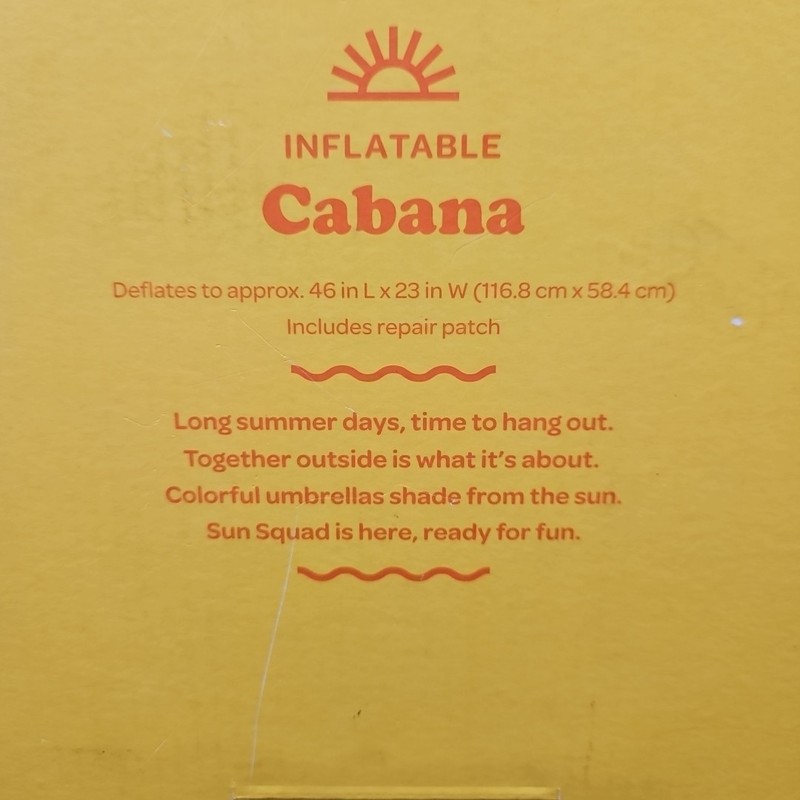 Sun Squad Lemonade Cabana Inflatable Pool Float 4.1' Long w/ Serving Station gallery