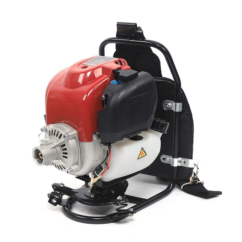 35.4cc Backpack 4-Stroke Mower Brush Cutter For Weeding Tilling 12in Blade gallery