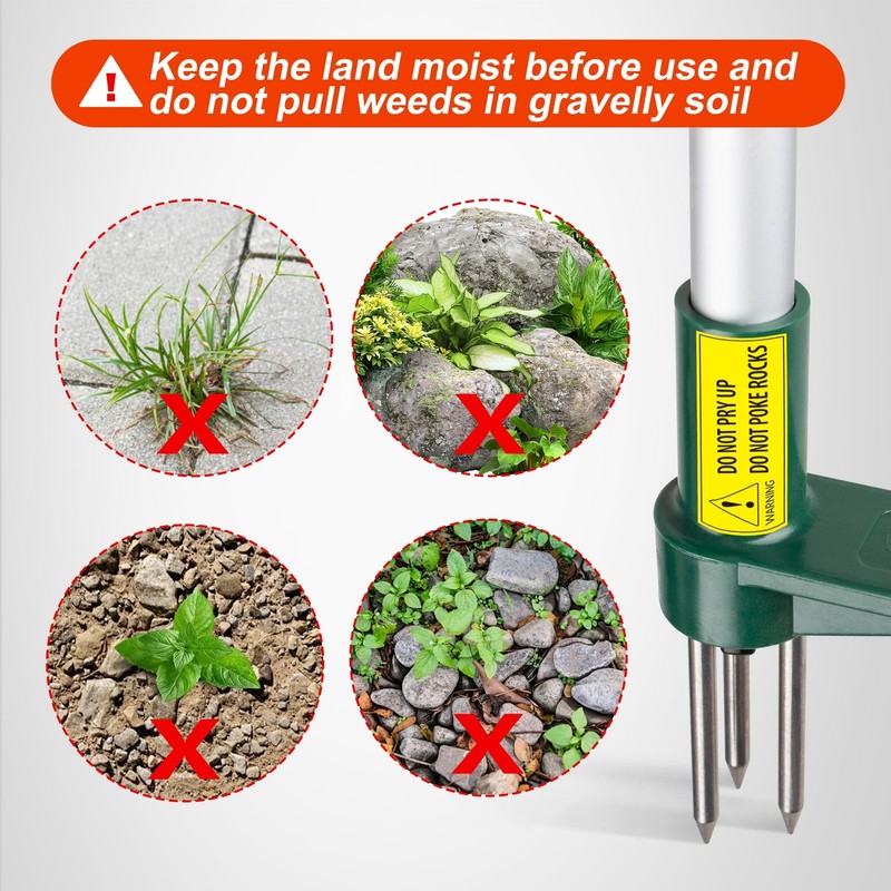 Walensee Weed Puller, Stand Up Weeder Hand Tool, Long Handle Garden Weeding T... gallery