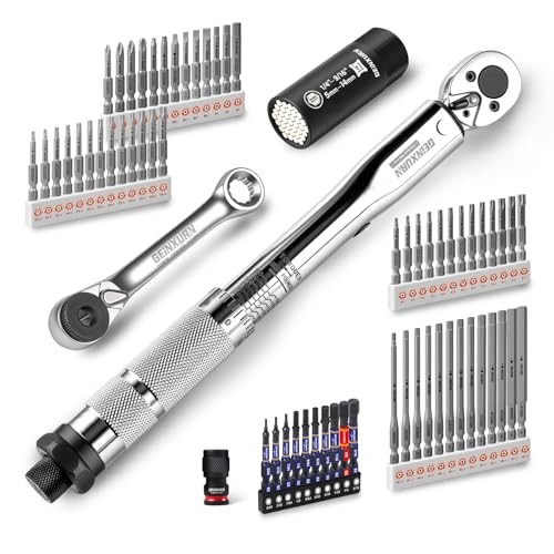 66Pcs 1/4 In. Drive Click Torque Wrench Set, 35-200In.Lb 72 GX-TW0104FS66-US gallery