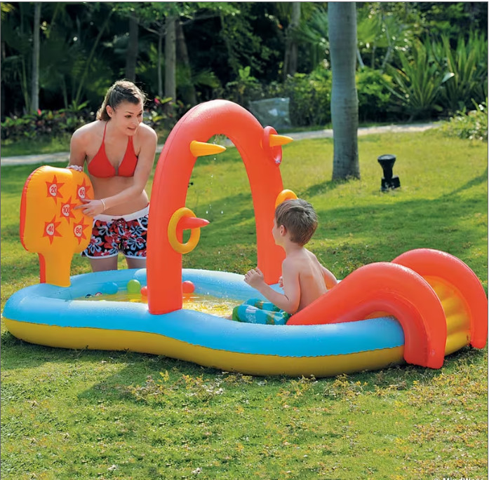 Pool Central - 7ft Inflatable Children's Interactive Water Play Center gallery