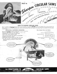 1960s Craftsman 9-3532 Saw Sharpener (Quick-Way Model PG-12) Instructions