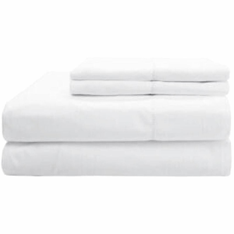 Sferra Leonardo Queen 4 PC. White Percale Sheet Set Italian Spun 100% Cotton New gallery