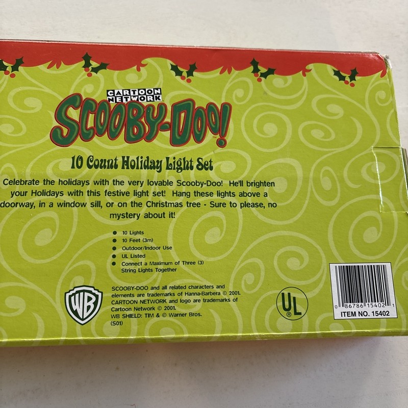 Scooby Doo Holiday Light Set 10 Count Gemmy 2001 Cartoon Network String Lights gallery