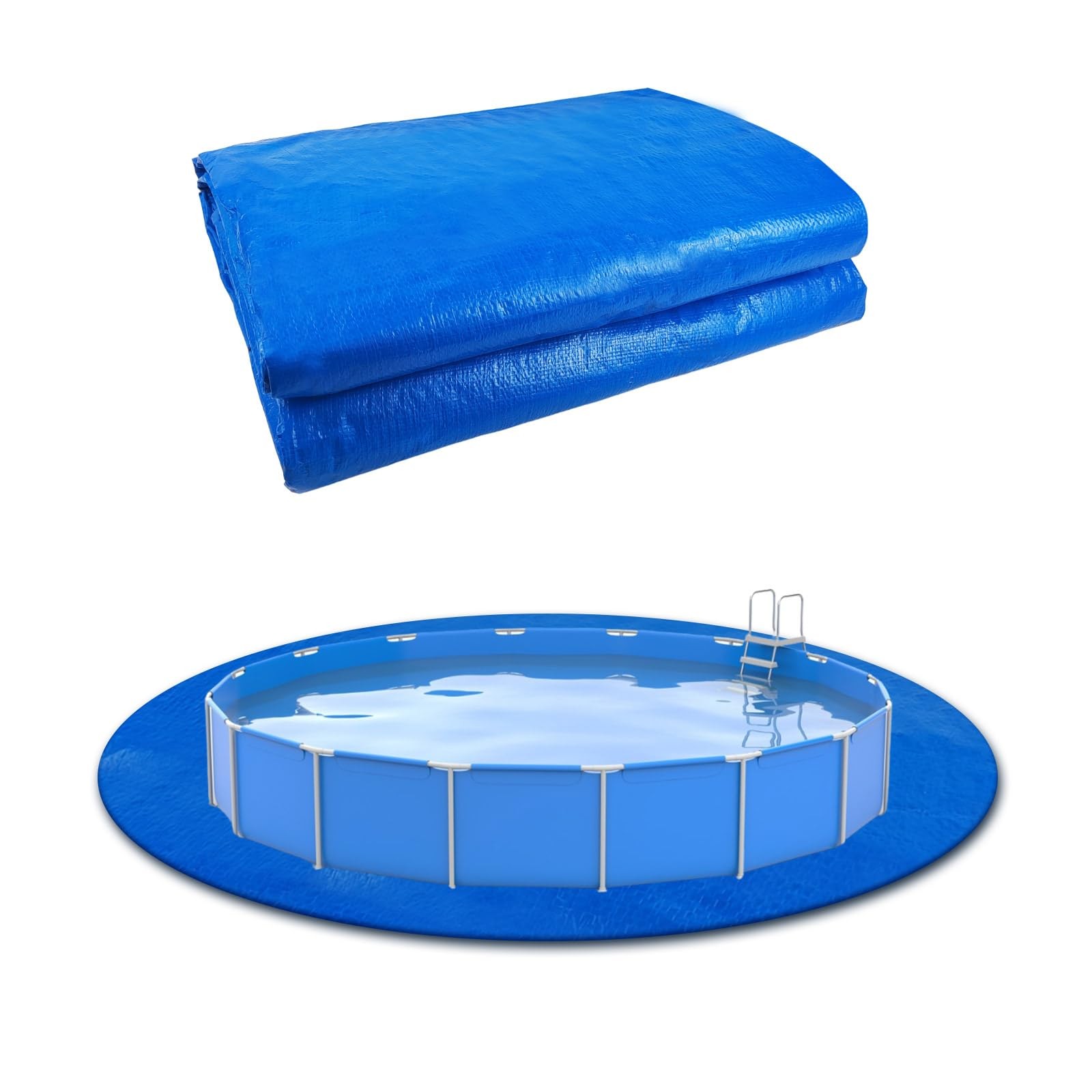 10x10 Ft Round Swimming Pool Ground Cloth Heavy Duty Liner Pad Protector gallery