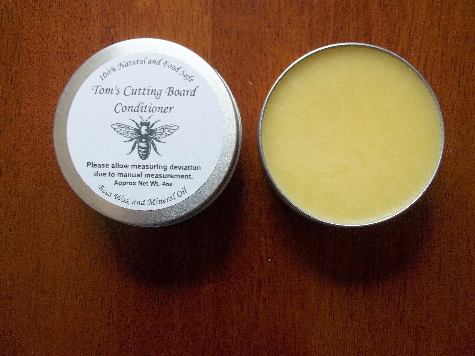 Cutting Board Conditoner 100% Natural Beeswax & Mineral Oil - Food Safe gallery