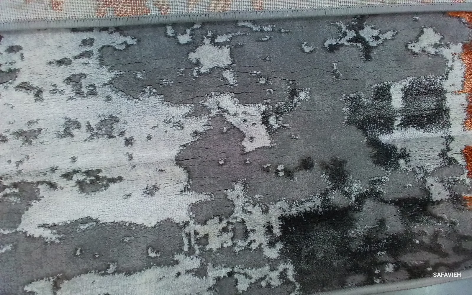 GREY / ORANGE 5'-3" x 5'-3" Back Stain Rug, Reduced Price 1172792902 CFT820P-5SQ gallery