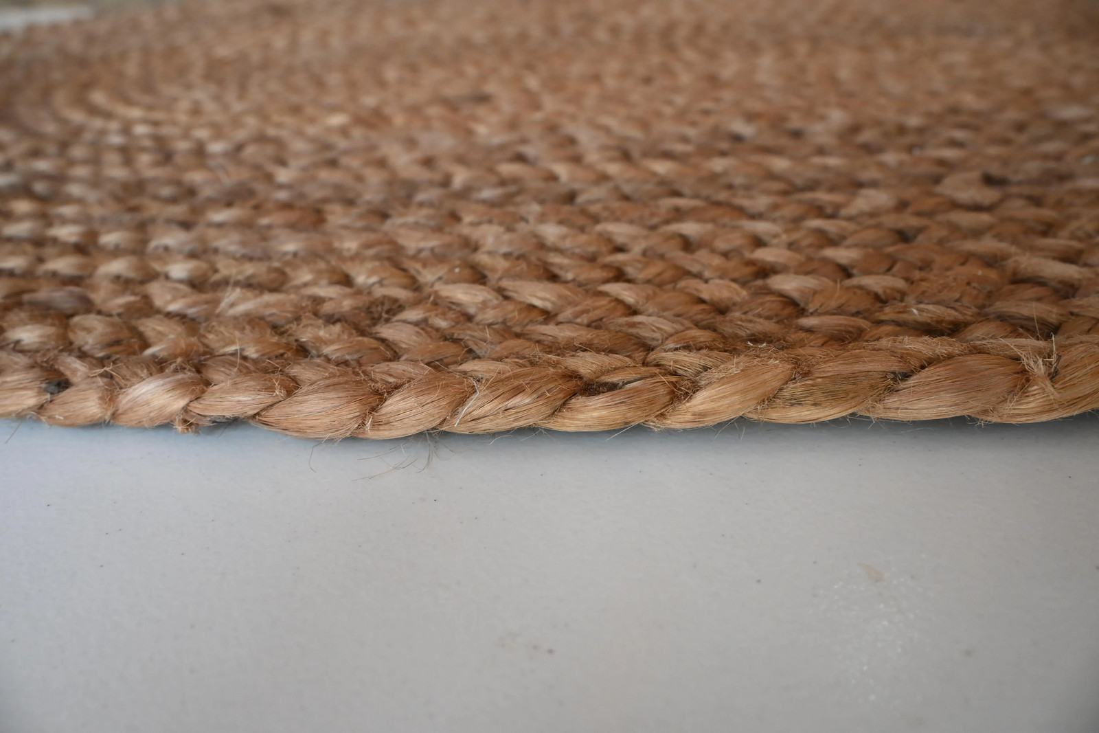 Rugmoda Jute Natural Braided Round Doormat 1.5x2 ft Entryway Accent Rug gallery