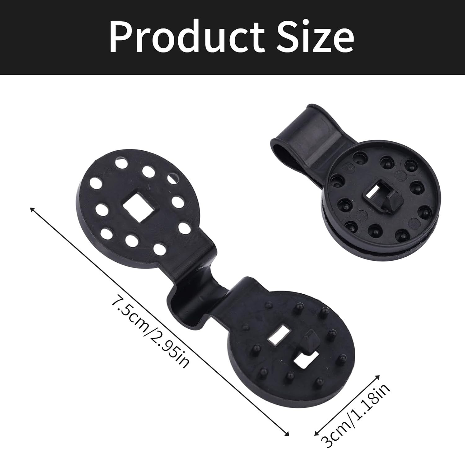 100PCS Black Plastic Net Clips - For Shade Cloth & Garden Netting Fixing gallery