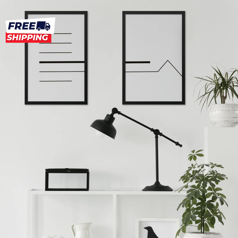 Matte Black 16X24 Frame Single Frame 16 X 24 Poster Frame for Artwork Puzzles gallery