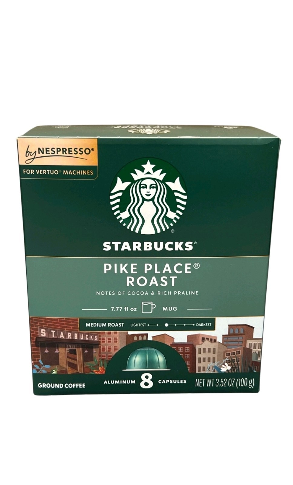 1 pk Starbucks by Nespresso Vertuo Line Pike Place Coffee 8 Capsules gallery