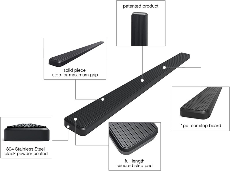 Rear Step 5In Matte Black Compatible with Ram Promaster 2014-2026 Full Size Van gallery