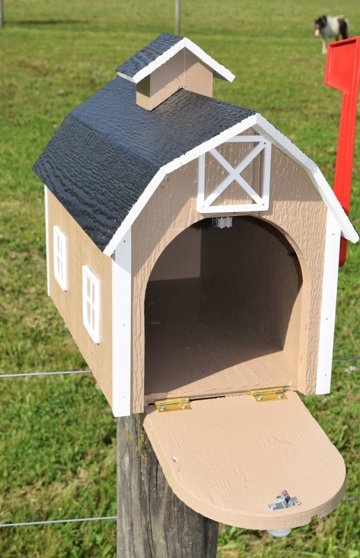TWO DOORS Barn Mailbox | Amish handmade | Post not included | Made in USA gallery