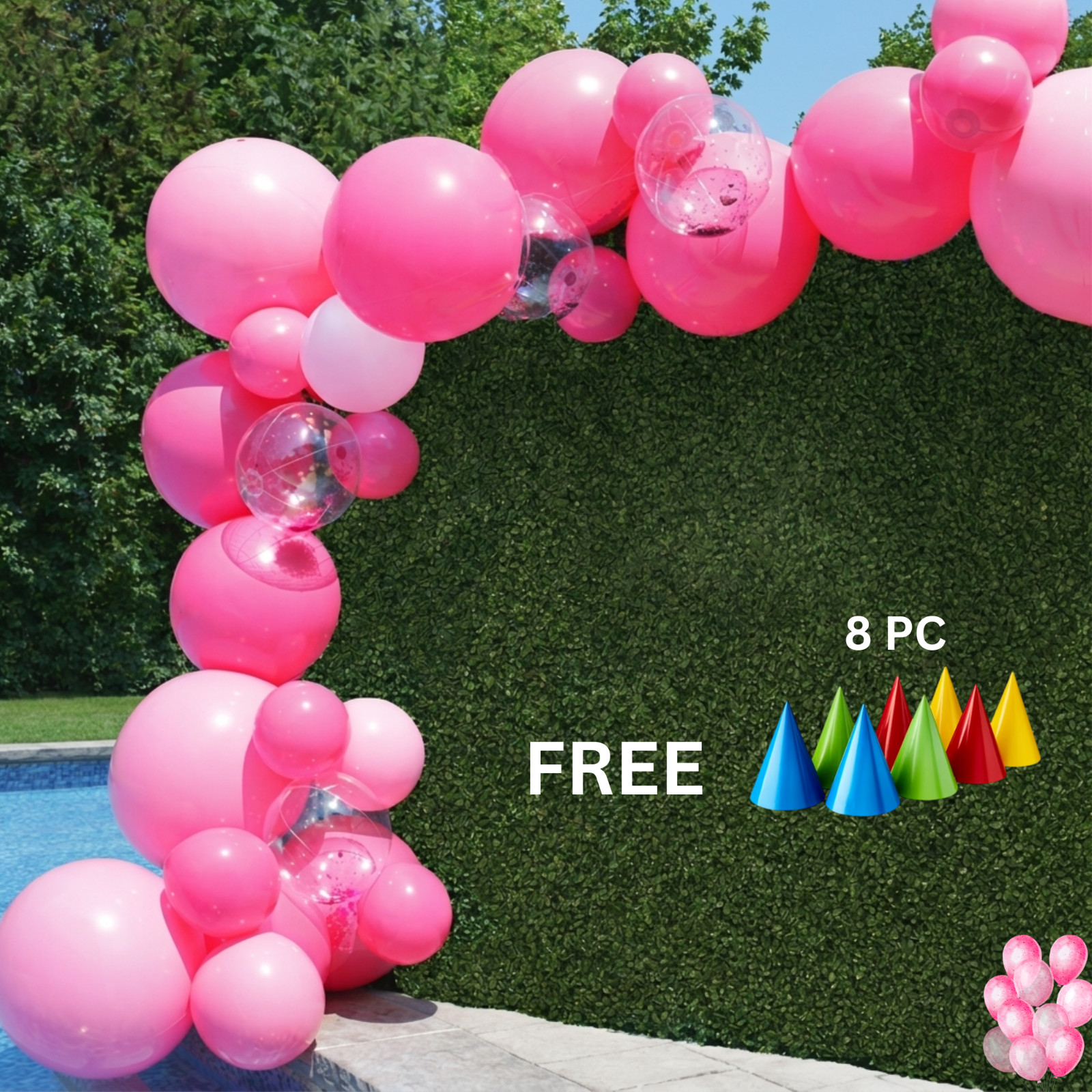 PartyAire 18' Reusable PVC Balloon Arch, 28 pc. Pink Paradise SAMEDAYSHIP!! gallery