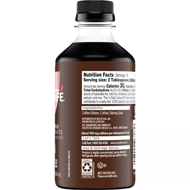 NESCAFÉ Espresso Concentrate BLACK Arabica Coffee Instant 20 Cups 10oz 1 Pk gallery