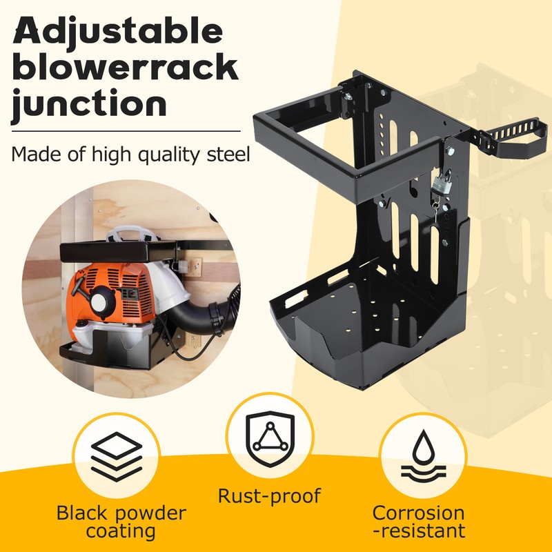 Adjustable Backpack Blower Sprayer Rack For Open & Enclosed Landscape Trailer gallery
