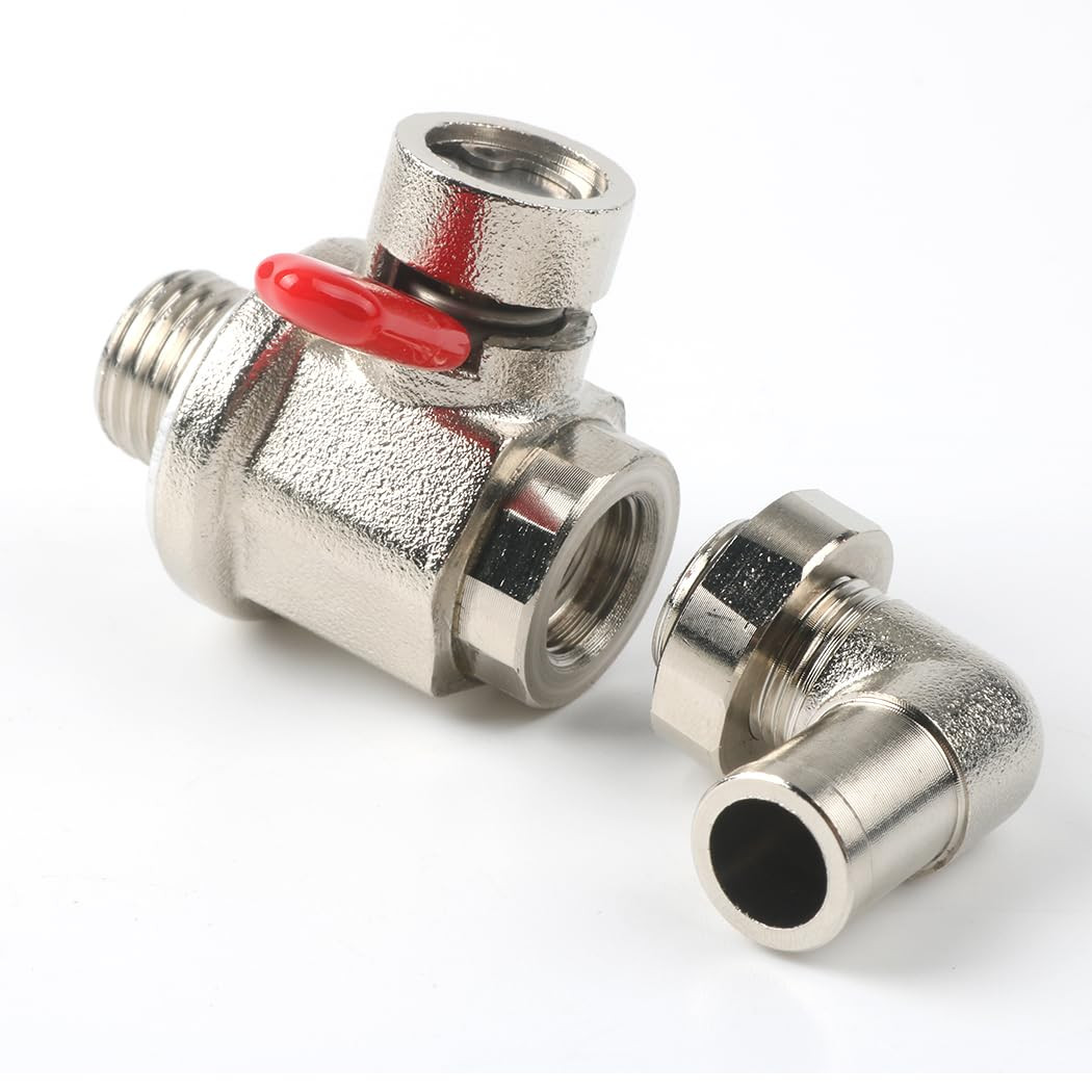 Oil Drain Valve with removable L-Shape Hose End Combo 14mm-1.5 gallery