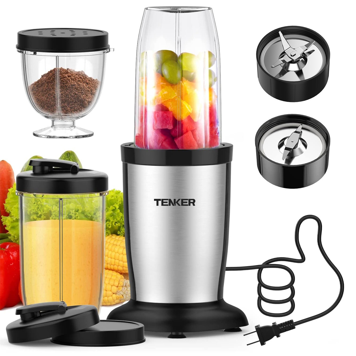 TENKER Compact Personal Blender 900W Shakes & Smoothies Countertop Blender gallery