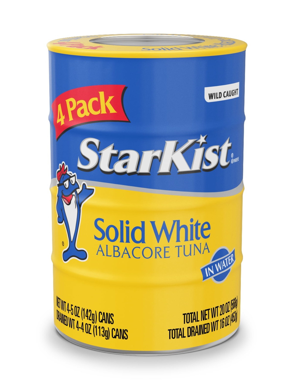 Solid White Albacore Tuna In Water 25% Less Sodium, Wild Caught, 26g Protein, 5 gallery
