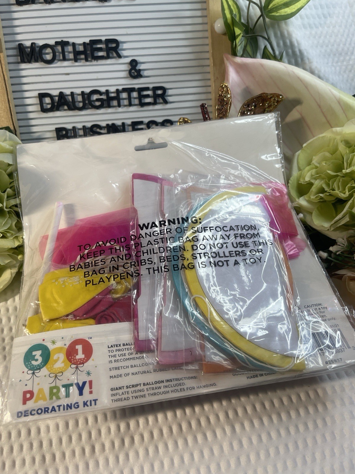 321 Party Hello Birthday Decorating Kit Balloons Garland Honeycomb Party Decor gallery