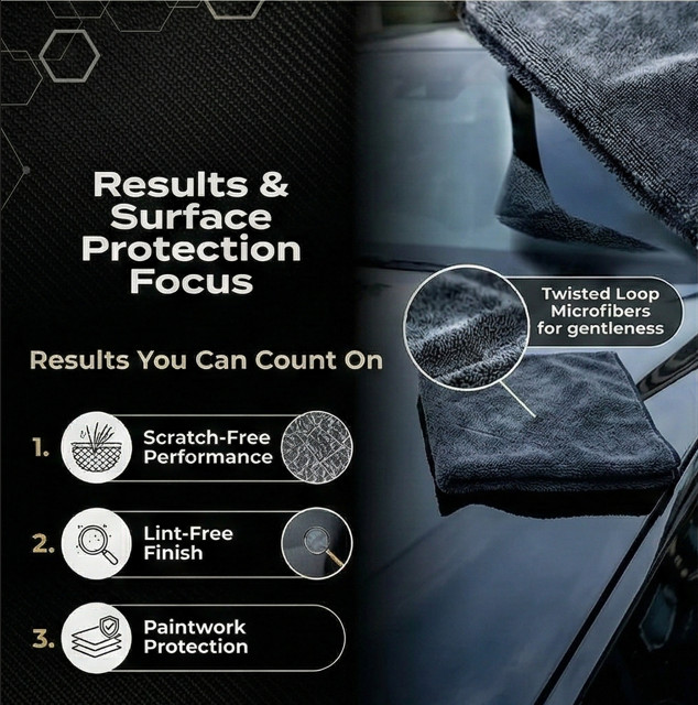 Extra Large Twisted Loop Microfiber Drying Towel Super Absorbent Auto Car Detail gallery