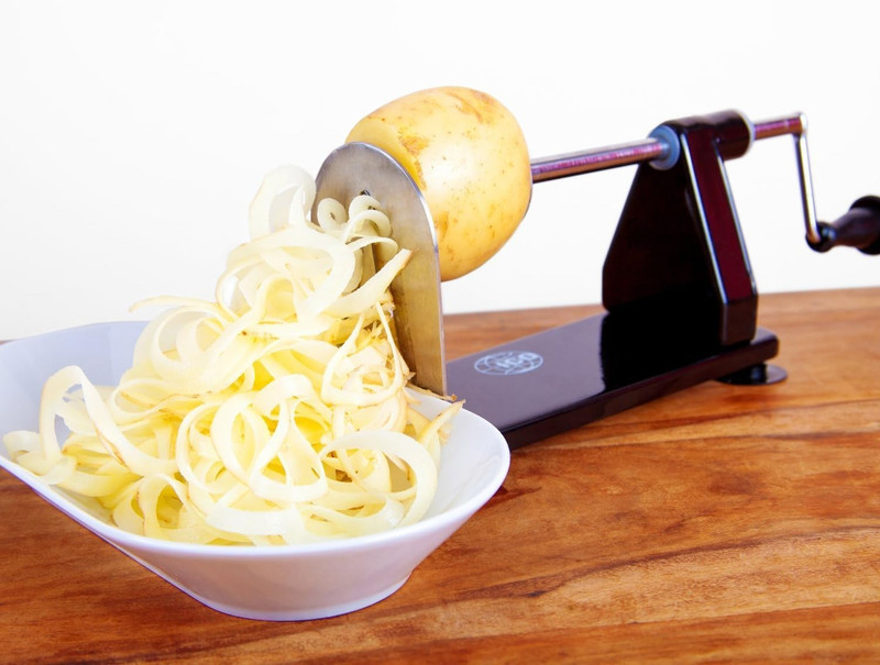 4-Blade Spiralizer Vegetable Slicer and Curly Fries Maker, Stronger than All Pla gallery