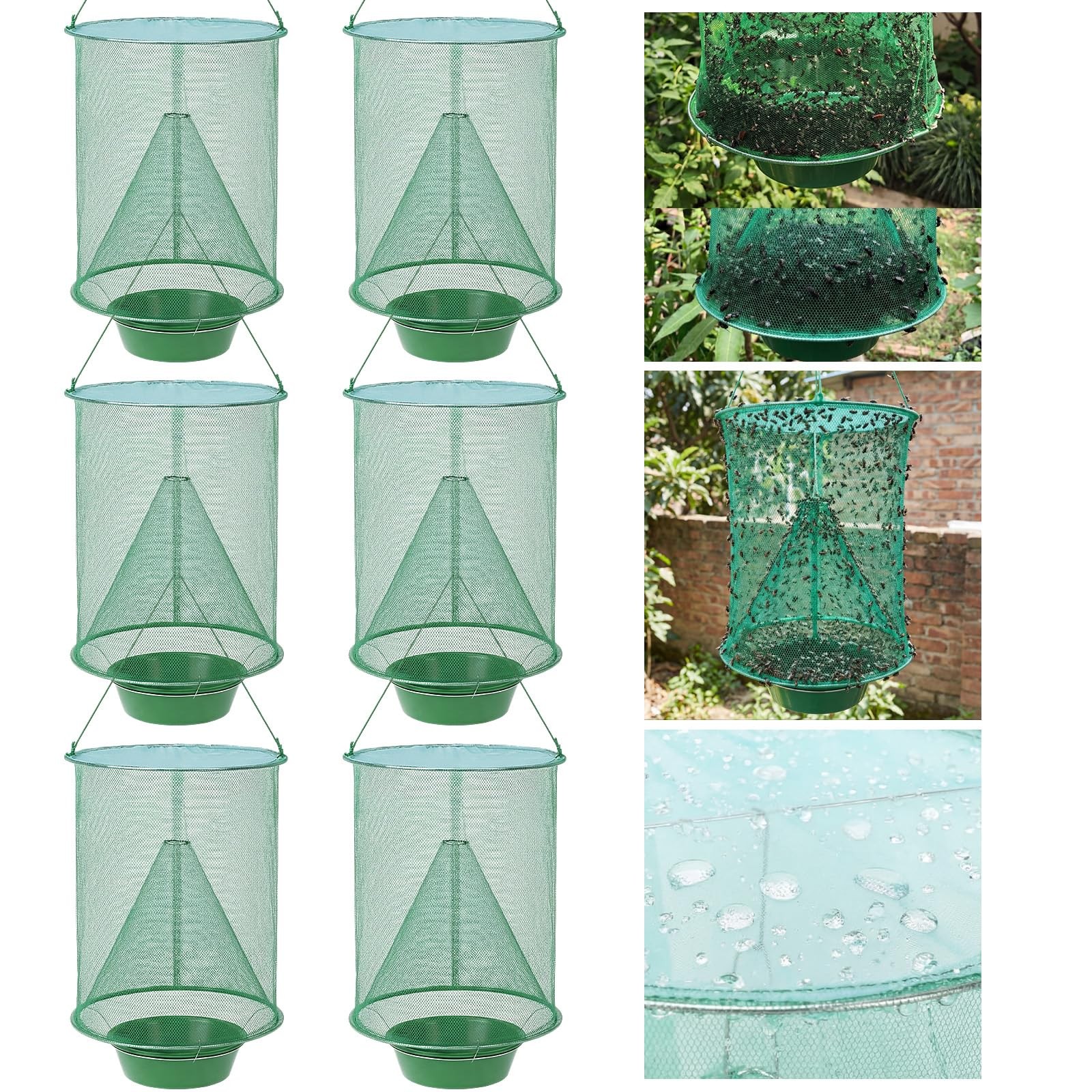 6 Pack Spotted Lanternfly Fly Traps Waterproof Ranch Fly Traps Bags Outdoor H... gallery