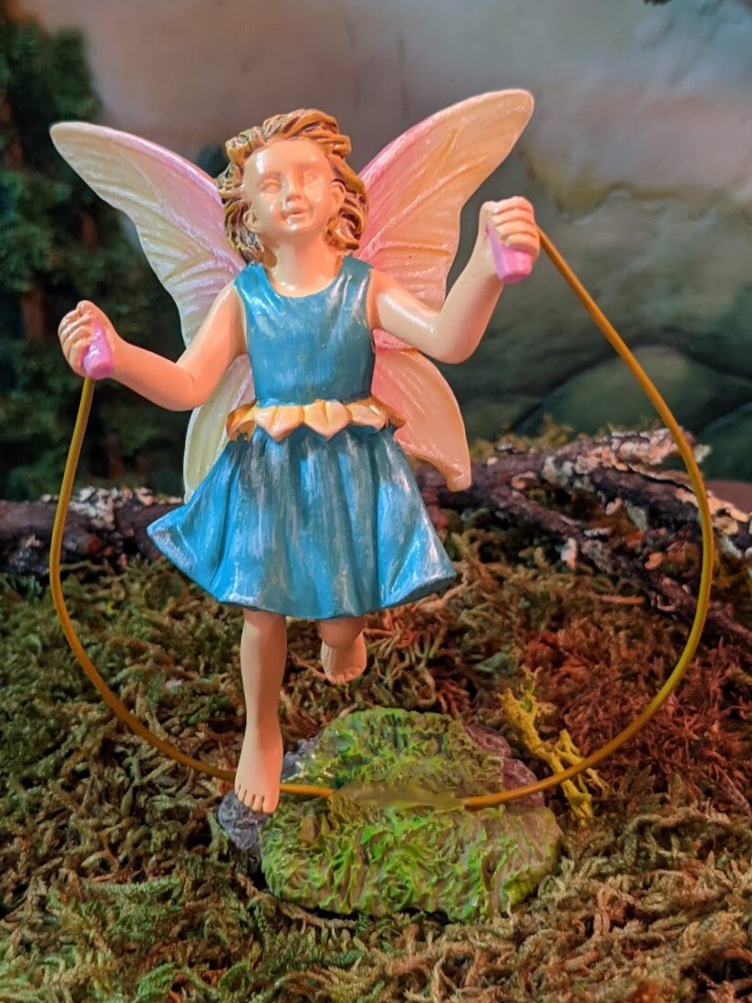 Skipping Fairy with pick MG 424 Miniature Fairy Garden gallery