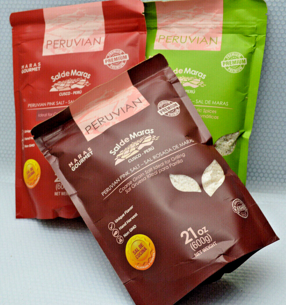 Peruvian Salt from Maras, Cusco Peru. Maras Gourmet 21oz./600g Premium gallery