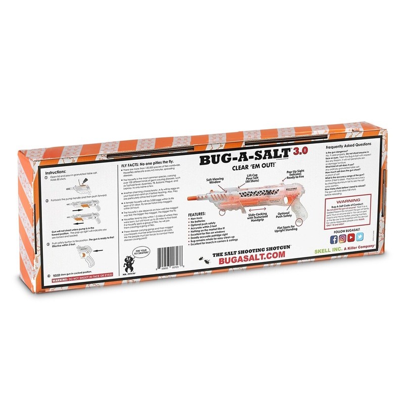Damaged Box Authentic BUG-A-SALT 3.0 Clear 'Em Out Insect Eradication Gun gallery