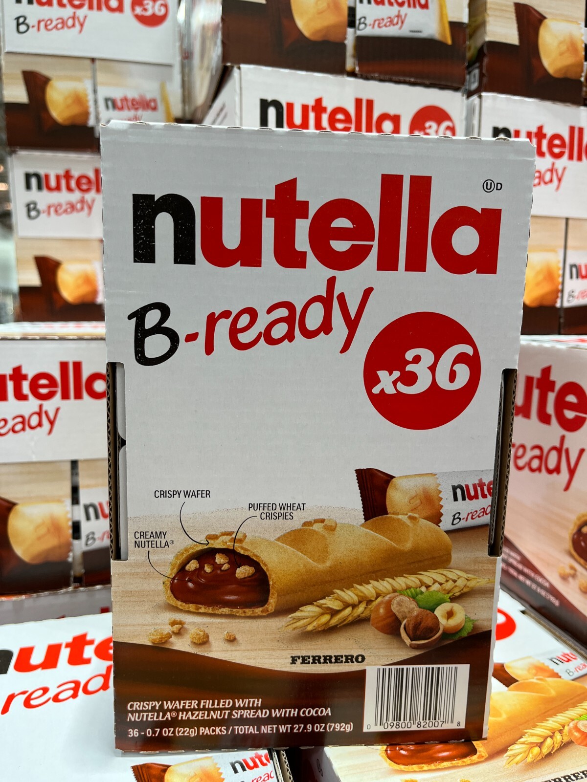 Nutella B-Ready Crispy Wafer Filled With Nutella Hazelnut Spread 36 counts gallery