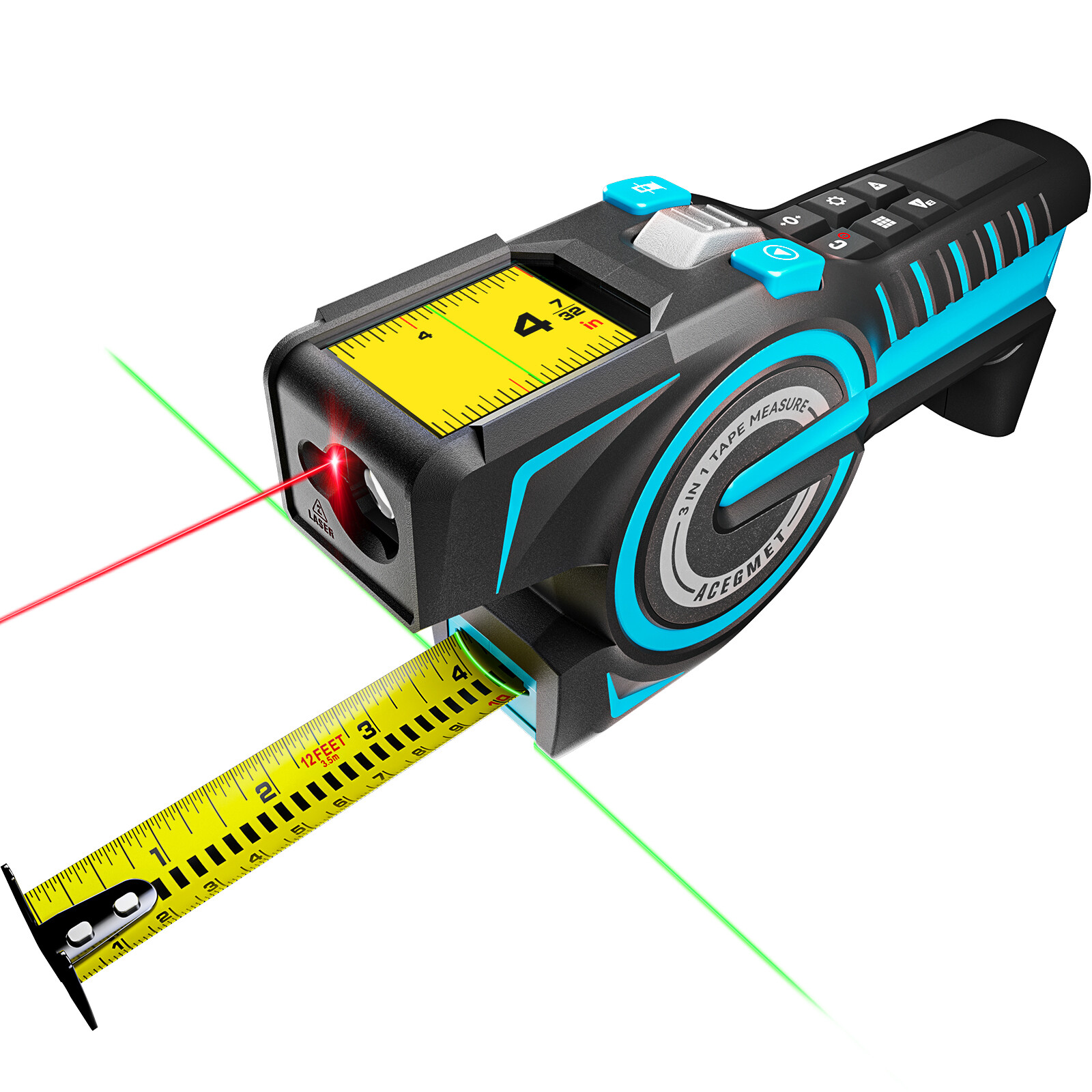 Digital Tape Measure -3 In 1 Professional Accurate Measuring Tool With Bluetooth gallery