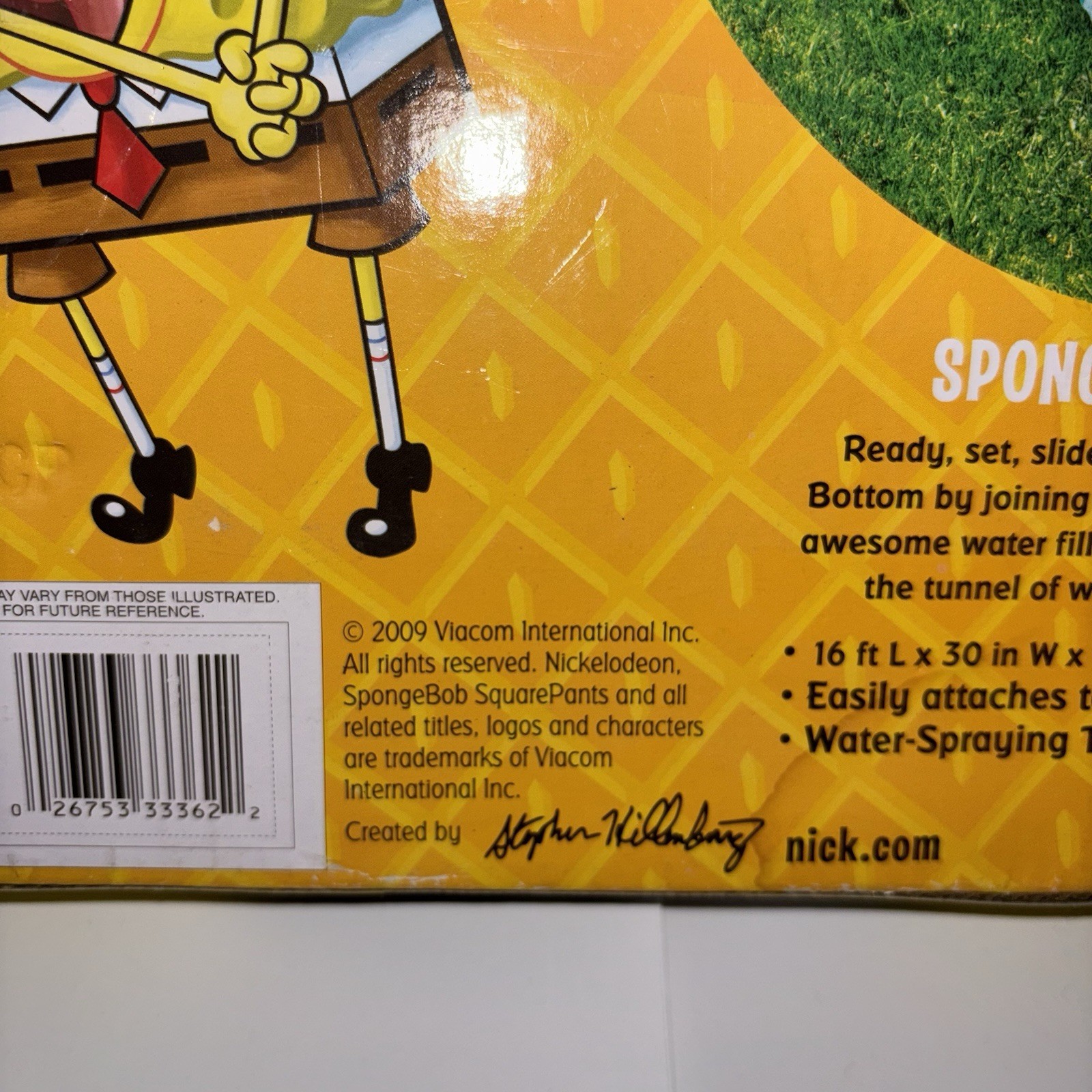 2009 SpongeBob SquarePants Sponge Blast Water Slide NIB 16 Ft Long gallery