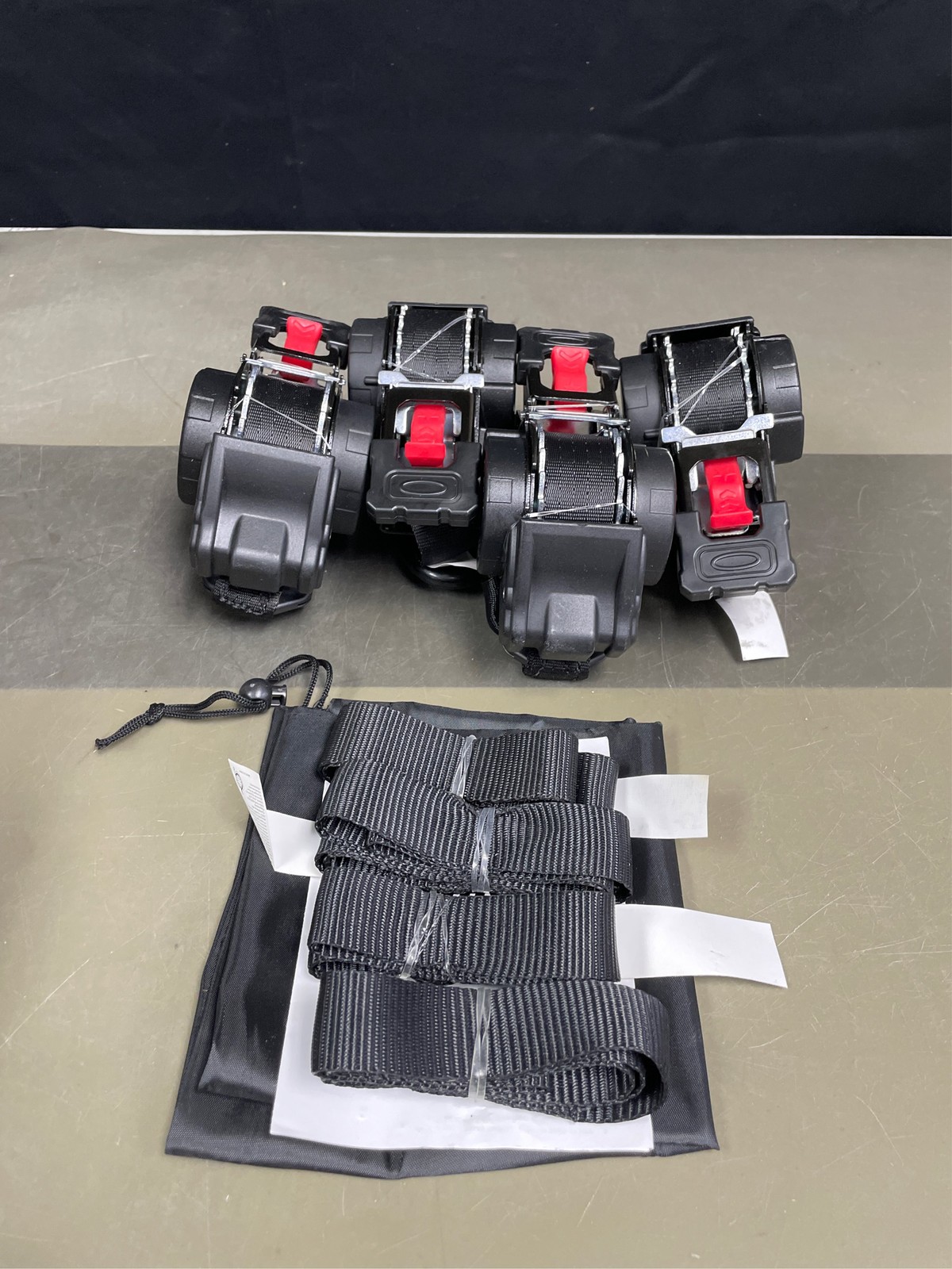 Retractable Ratchet Straps 1'' x 12 ft Tie Downs Automatic Ratchet Straps 1760lb gallery