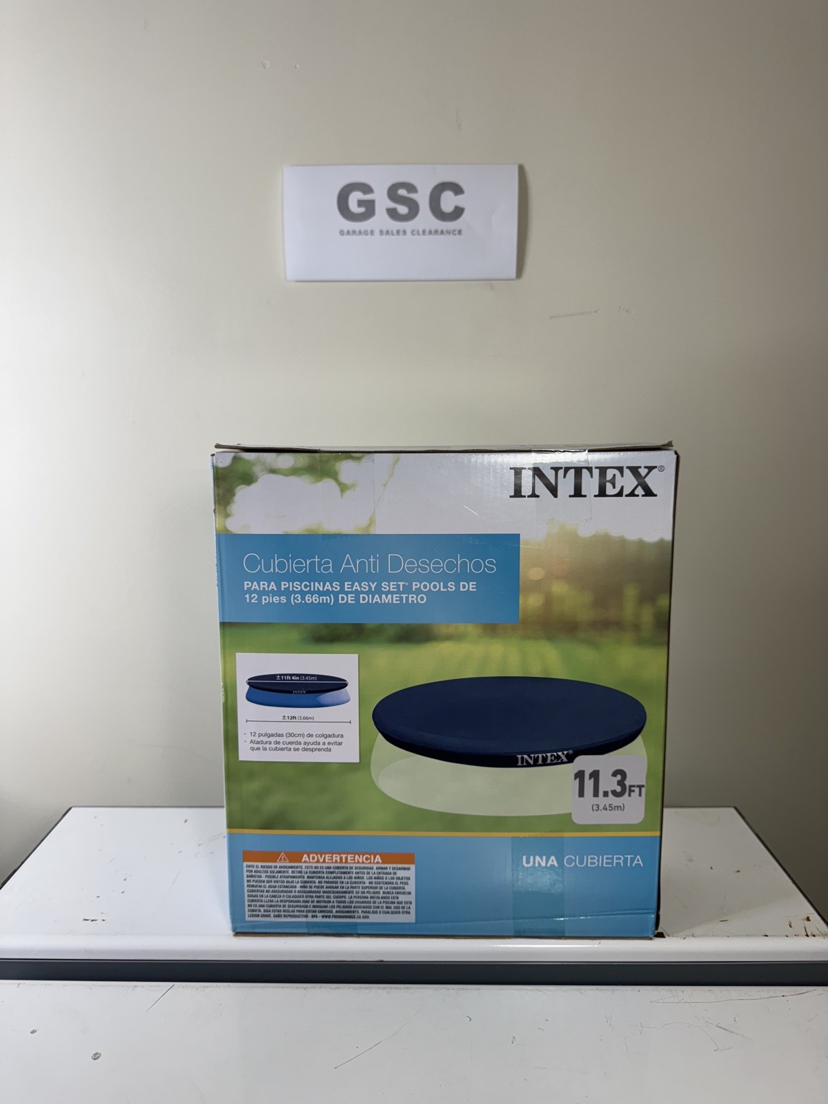 12' Round Intex Easy Set Swimming Pool Debris Cover, Fits 12 FT, Brand New, gallery