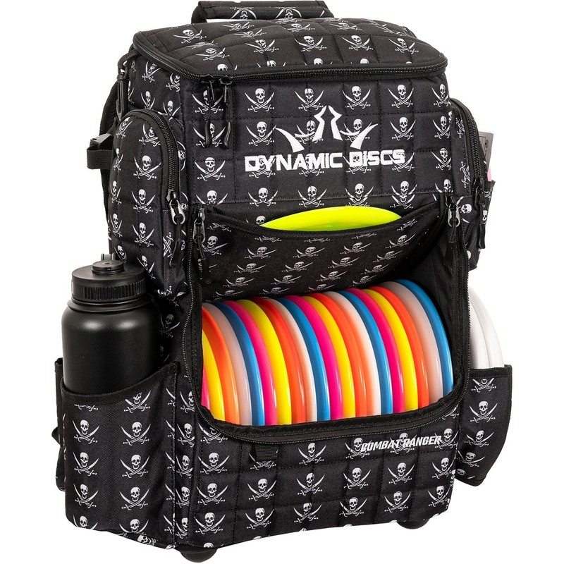Dynamic Discs Combat Ranger Bag Backpack Disc Golf Bag Black Jolly Roger Color gallery