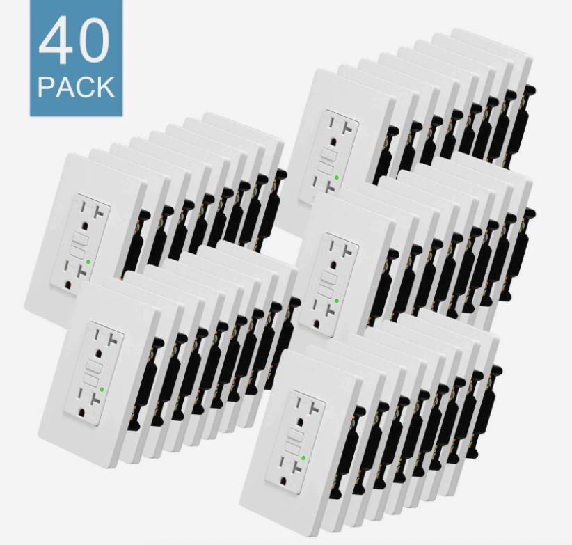 40 Pack Outlet 20A Tamper-Resistant Weather Resistant Duplex Receptacle gallery
