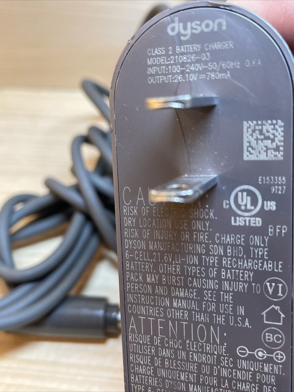 GENUINE OEM Dyson V8 V7 V6 Class 2 BATTERY CHARGER 210826-03 gallery