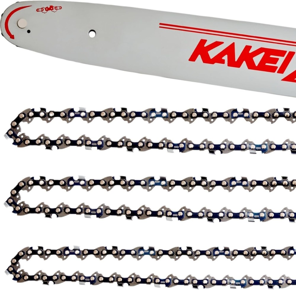 18" Chainsaw Guide Bar & 3 Chains for RYOBI RY3818 RY10532 RY40580 ZRRY10532