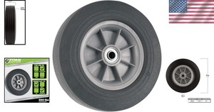 Airless 10-Inch Replacement Wheel - 300 lb Load Capacity, Stylish Gun Metal gallery