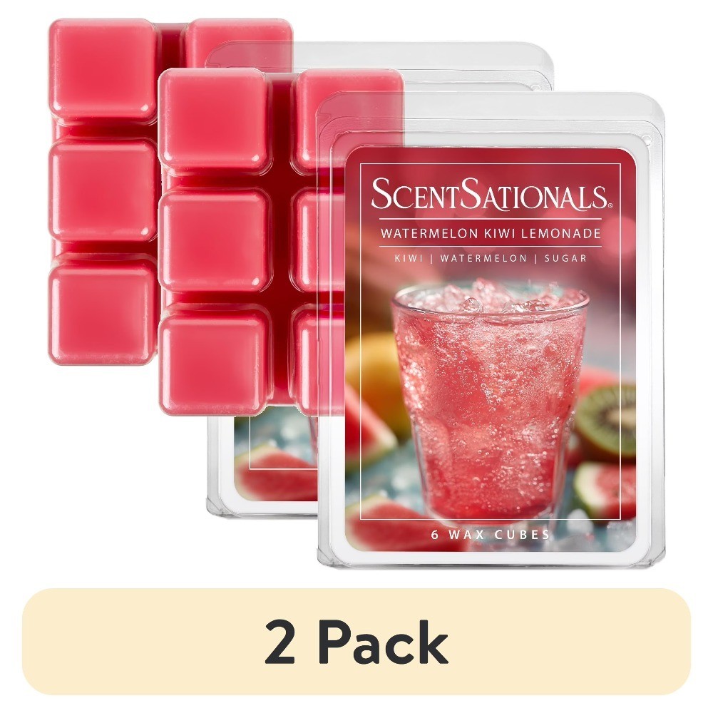 Watermelon Kiwi Lemonade Scented Wax Melts 2-Pack 2.5 oz Fragrant Wax Cubes for gallery